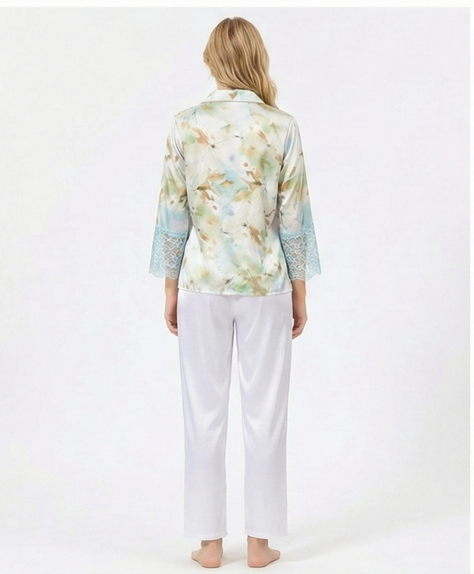 Armani Satin Full Sleeve Night Suit